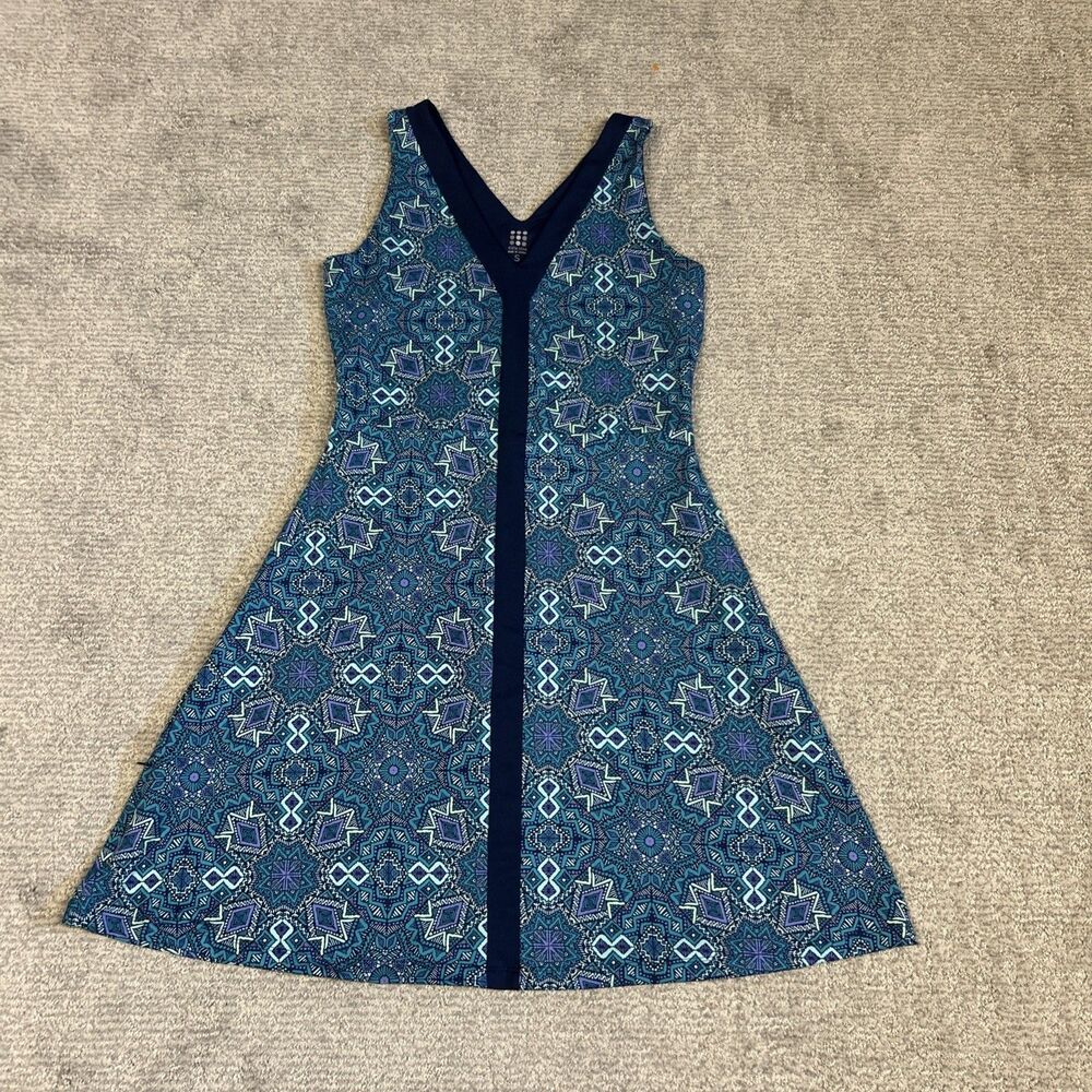 Title Nine Hillary Dream Dress Womens Small Sleeveless Geometric Stretch Golf